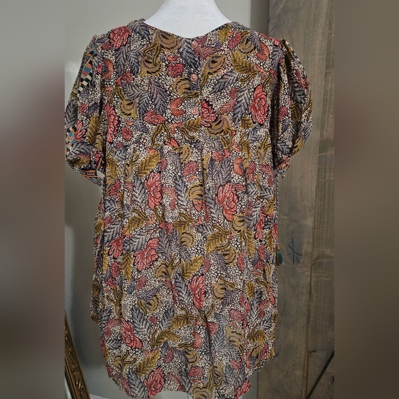 VERB By Pallavi Singhee Follow Multi Color Viscose Georgette PrintedTunic.Size M - Picture 5 of 16